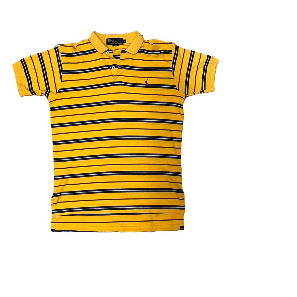 YELLOW RETRO STYLE POLO RALPH LAUREN POLO